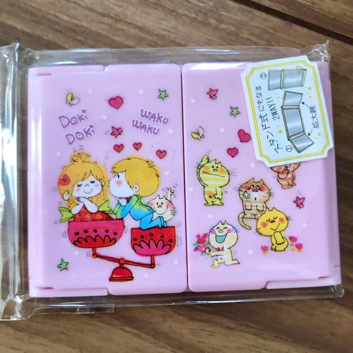 新品　水森亜土　亜土ちゃん　メモ　ノート　ミニ3面ミラー　セット