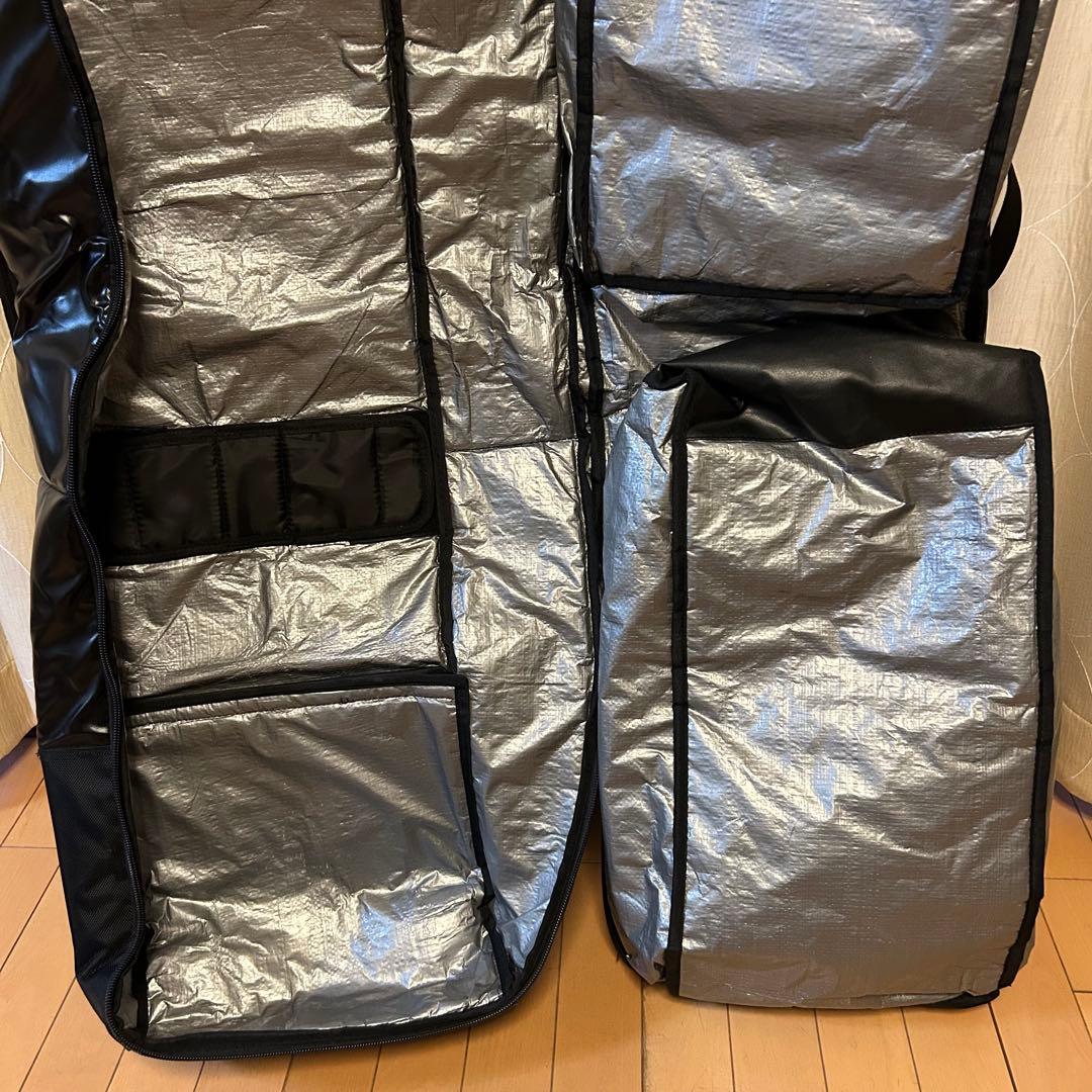 ☆美品☆ OGASAKA スキーキャリーバッグ　ウィール付　オールインワン