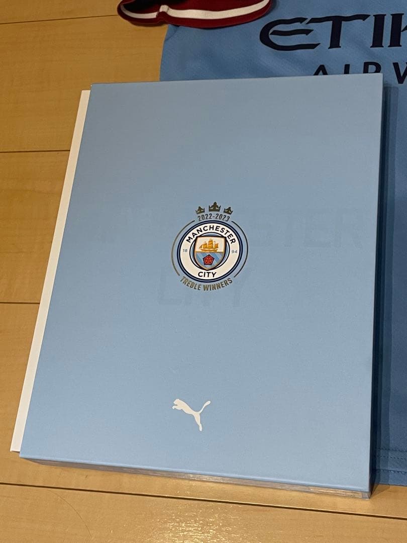 プーマプレミアリーグマンチェスターシティトレブルtrebleサッカーユニフォーム