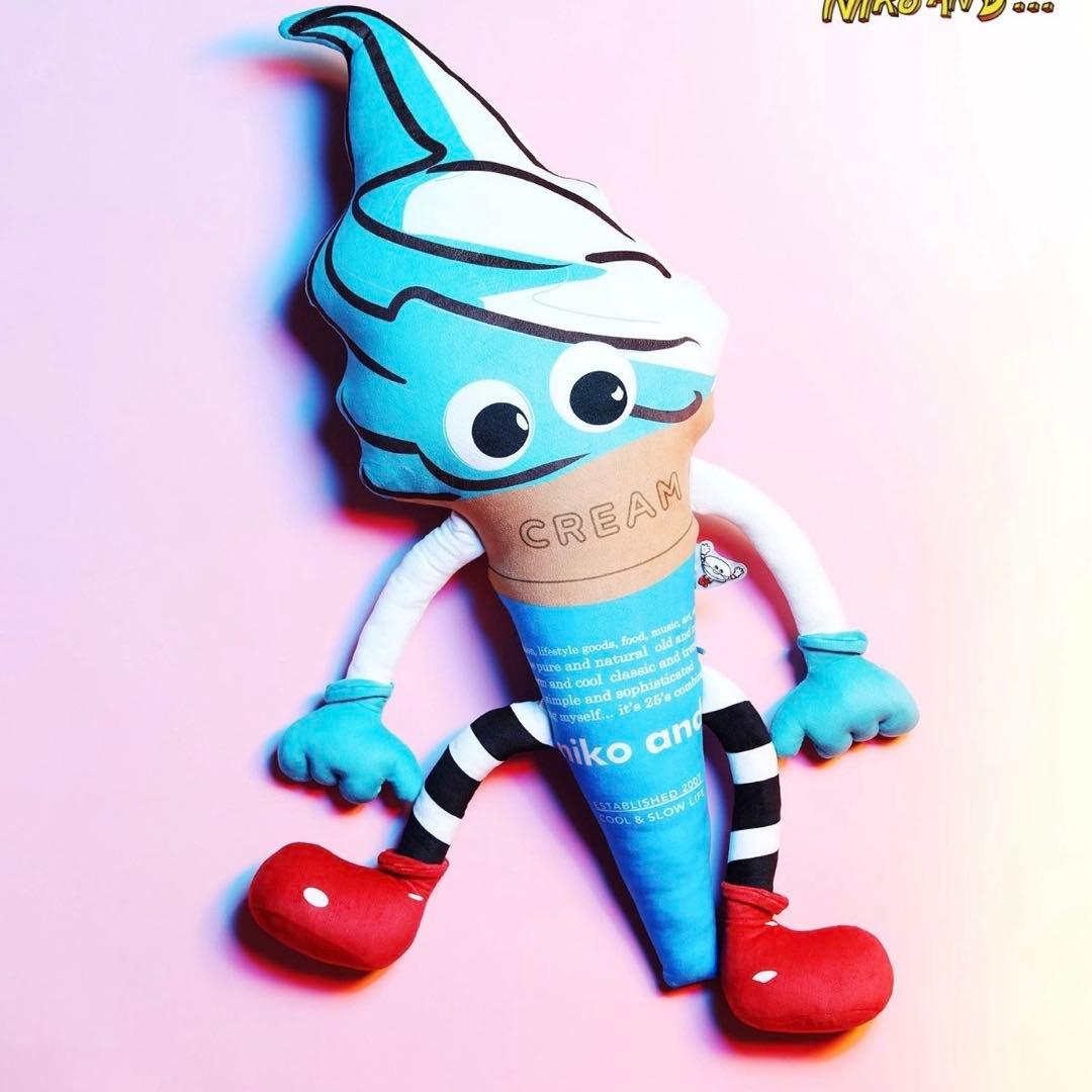 ニコアンド ×FLAVORS クッション ソフトクリーム 新品