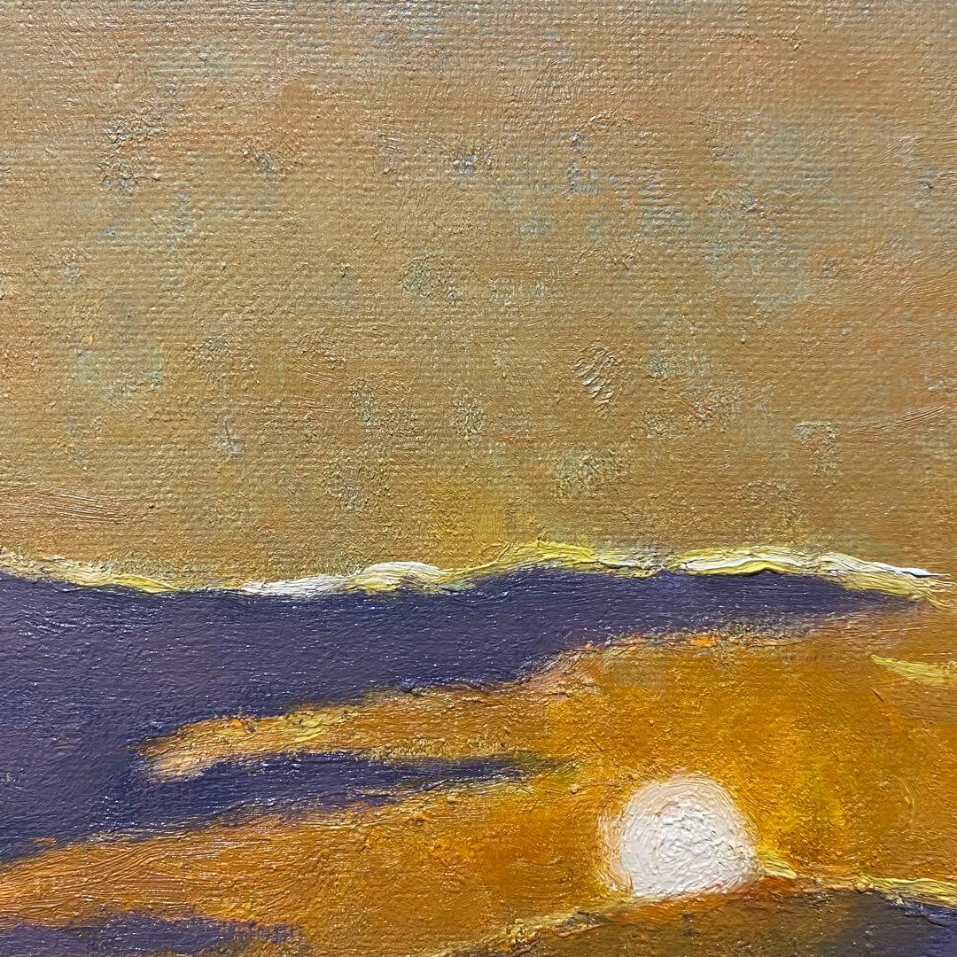 夕焼け F3 キャンバス 風景 油彩画 絵画