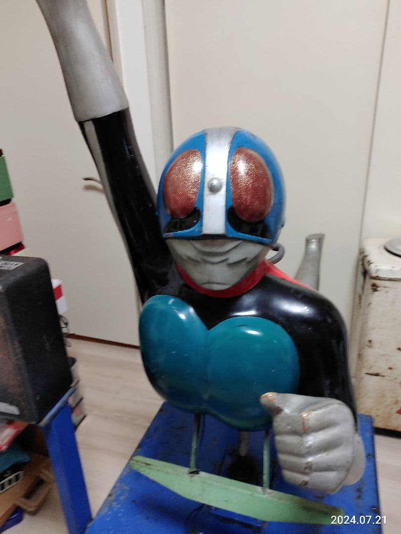 昭和レトロ 当時物 仮面ライダー1号 ムーバー 遊園地デパート屋上 100円遊具