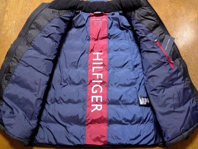 【大きい】2XL3XL日本サイズ位トミーヒルフィガーUSA限定ダウンジャケット黒