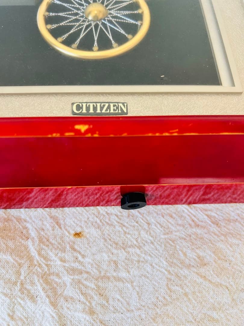 131 CITIZEN 壁掛け時計 メルセデス 1903 立体 額縁