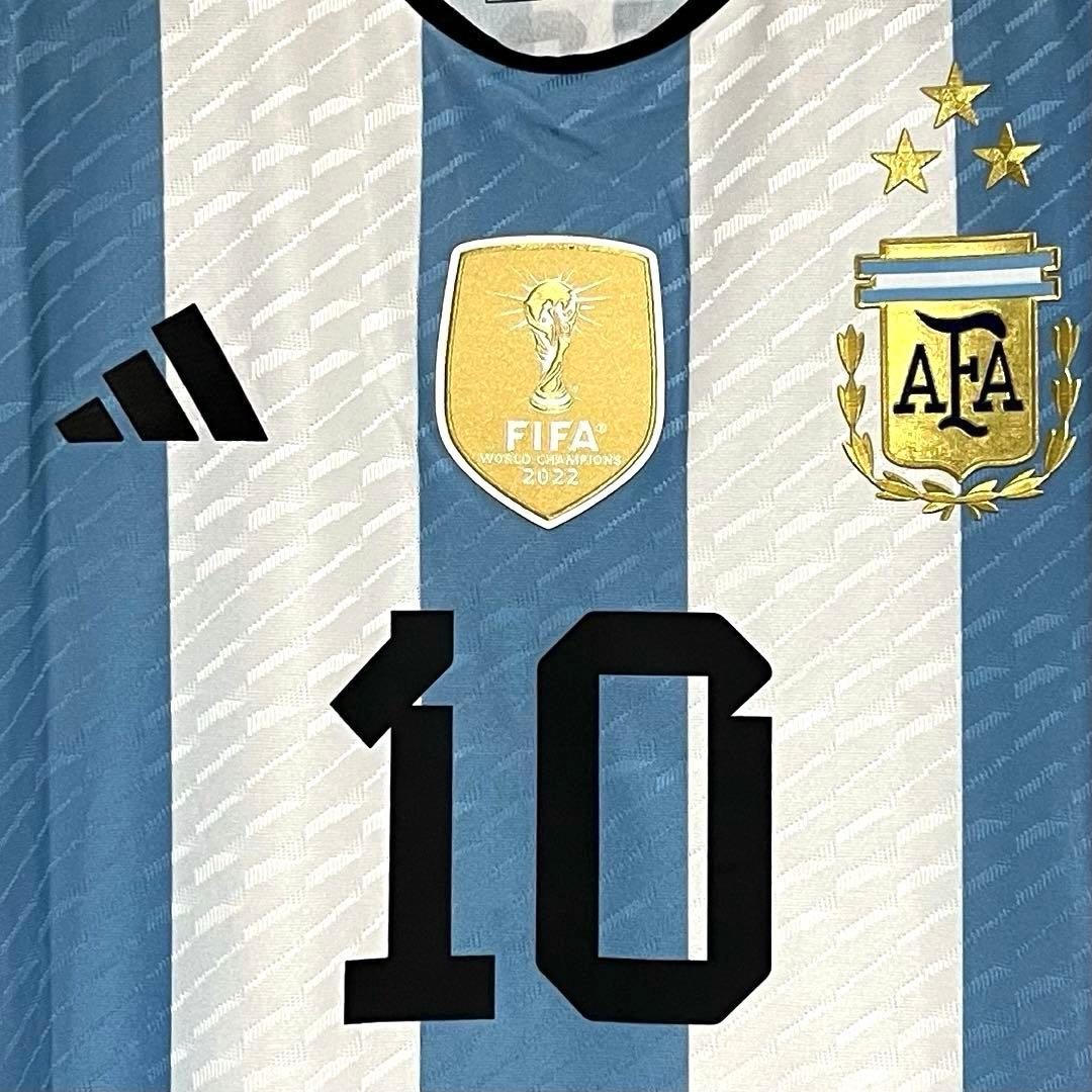 【新品/タグ付き】2022カタールW杯アルゼンチン代表♯10メッシ【XLサイズ】