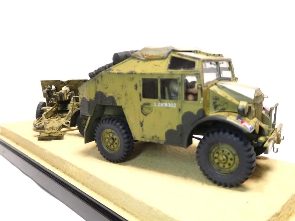 タミヤ　1/35　25ポンド砲とクォード・ガントラクター＆10HP ティリー