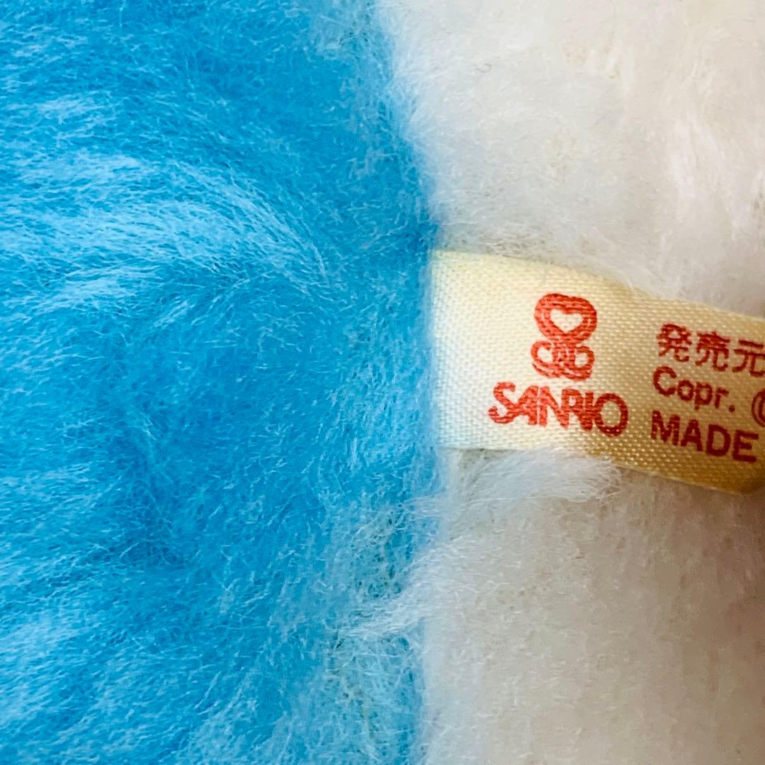 日本製　タキシードサム　ぬいぐるみ　レトロ　青　ブルー　サンリオ