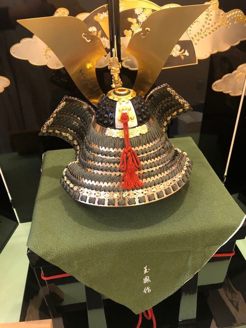 【美品】玉鳳作 五月人形 かぶと（収納式）