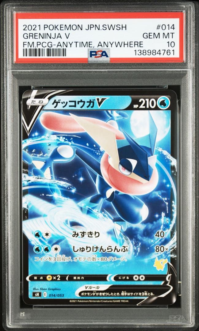 PSA10 連番 ゲッコウガ V 014/053 ピカチュウ V 019/053