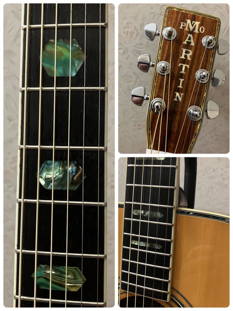 Pro Martin W300 バック3P 縦ロゴ 豪華インレイ アコギ 整備済