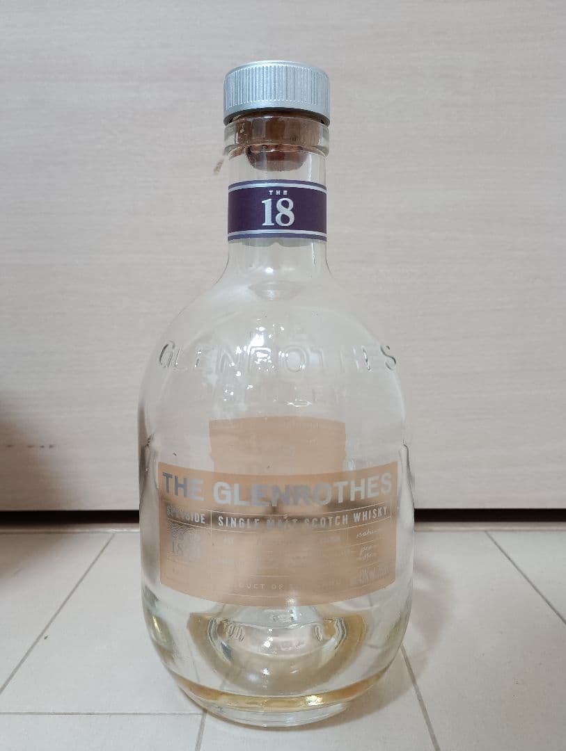 THE GLENROTHES 18年 シングルモルトウイスキー 【化粧箱、空瓶】