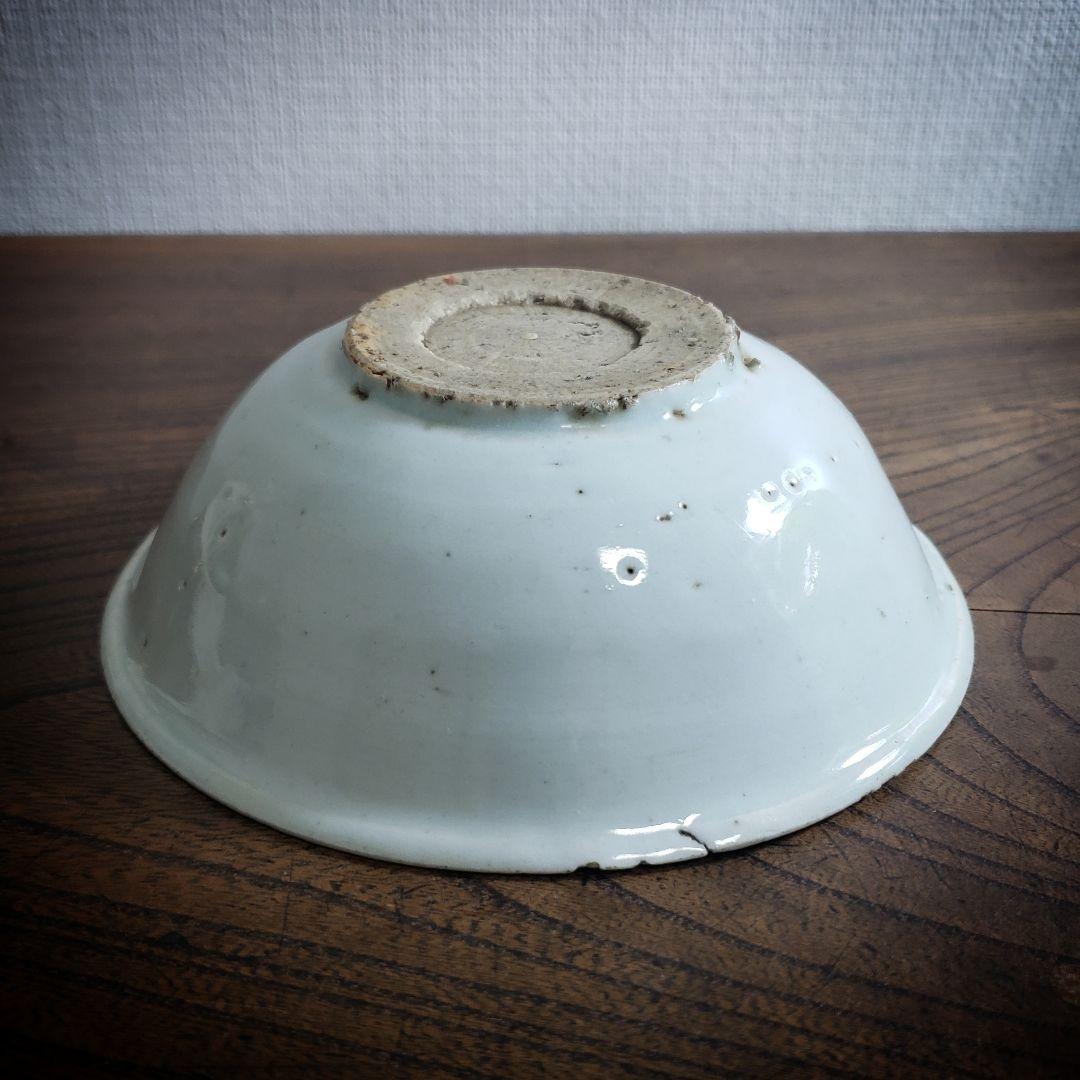 古染付　皿　なずな　草文様　中国骨董　鉢　丼　茶碗