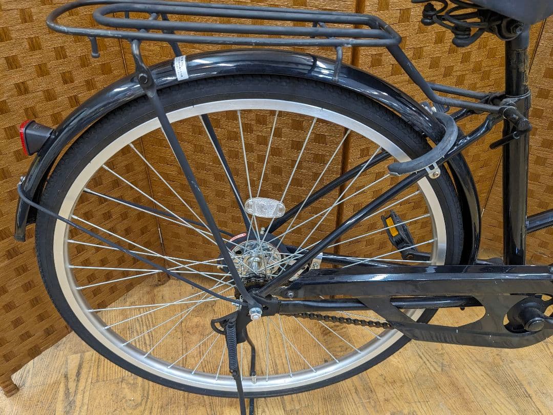 U053 普通自転車　26インチ　ブラック　シンプルタイプ