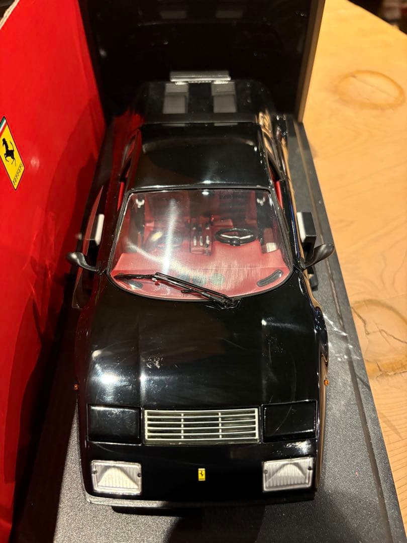 絶版京商 1/18フェラーリ365GT4/BB ブラック　外箱難あり