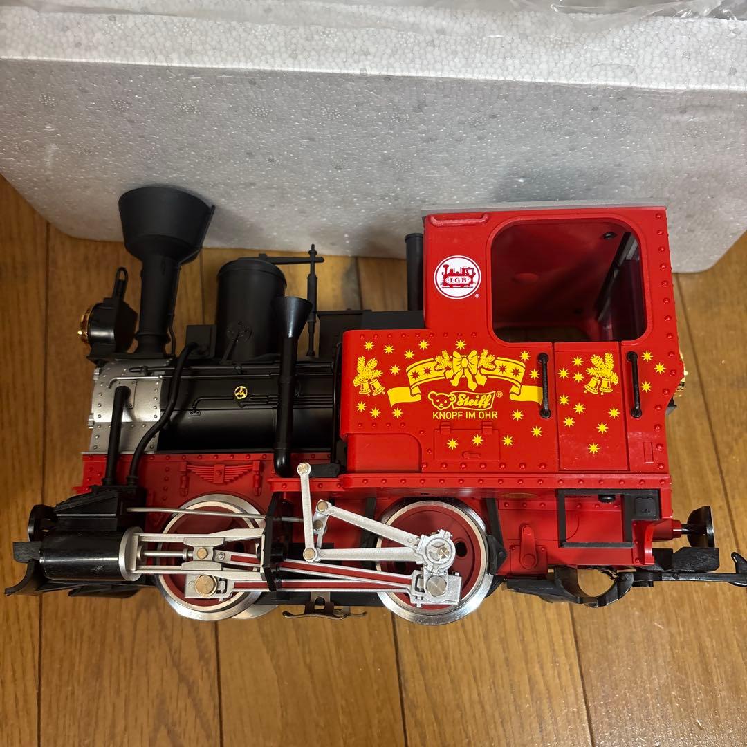 L.G.B 機関車　シュタイフ　サンタ　テディベア　レア　希少　クリスマス　現状