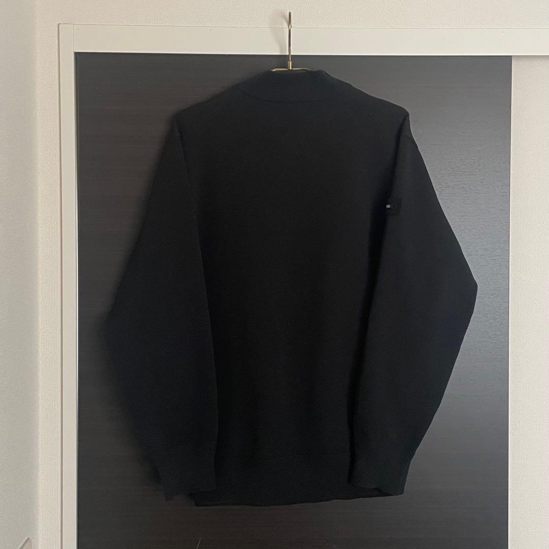 BRIEFING MS WR KNIT HALFZIP TOP ブラック L