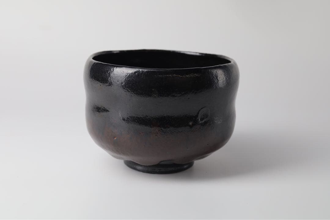 黒樂　のんこう写　稲妻
