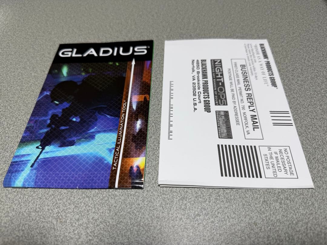 BLACKHAWK NIGHT-OPS GLADIUS フルセット ホルダー付