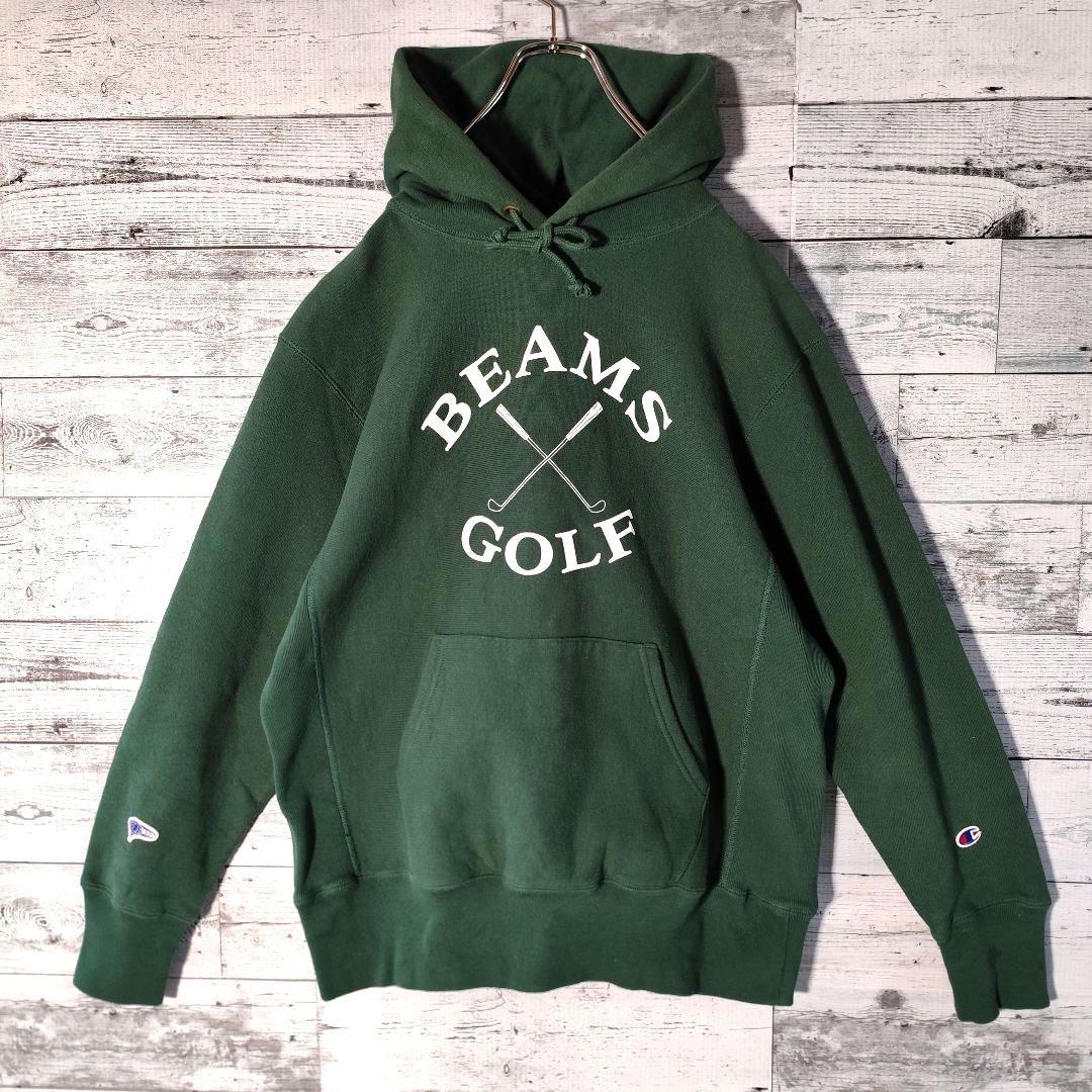BEAMS GOLF × Champion スウェットパーカー 裏起毛