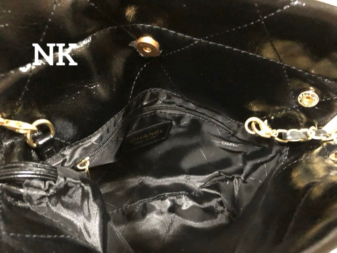 パール付き　シャネル　ノベルティ　ショルダーバッグ　VIP ブラック