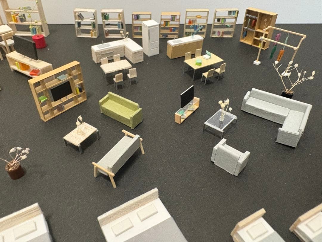 建築模型添景1/50と1/100住宅セット