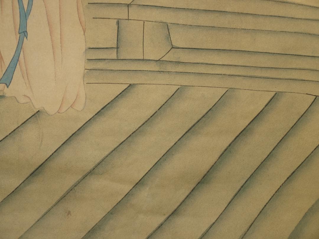 中国明時代の掛軸　激安骨董品　肉筆保証 古美術 BD114A8-1