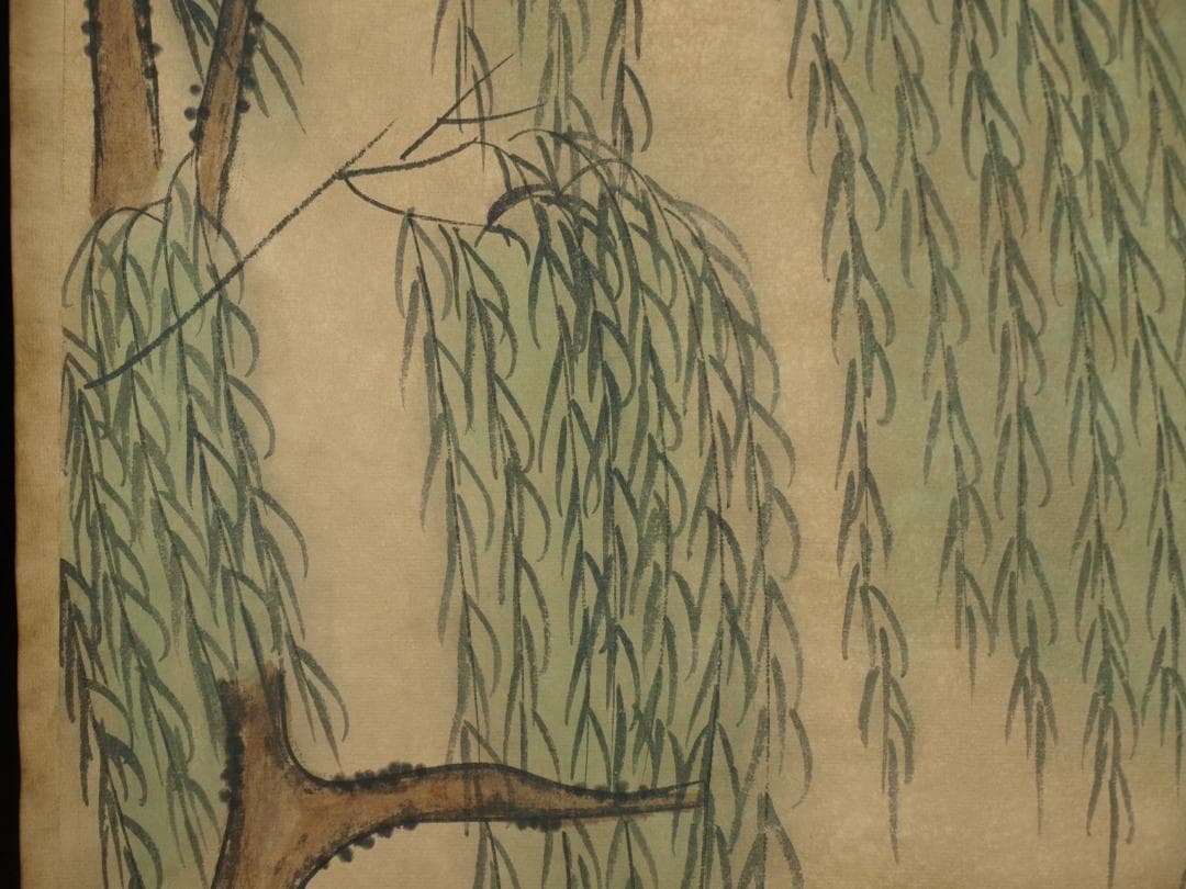 中国明時代の掛軸　激安骨董品　肉筆保証 古美術 BD114A8-1