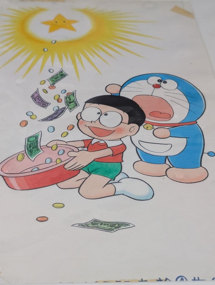 激レア　複製原画　ドラえもん『ねがい星』シリアル1桁　藤子ミュージアム　限定