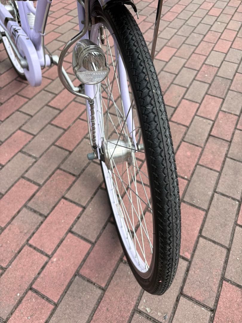 レディースバージョン！ラベンダーカラー・タウンサイクル(26㌅)配達可能です。