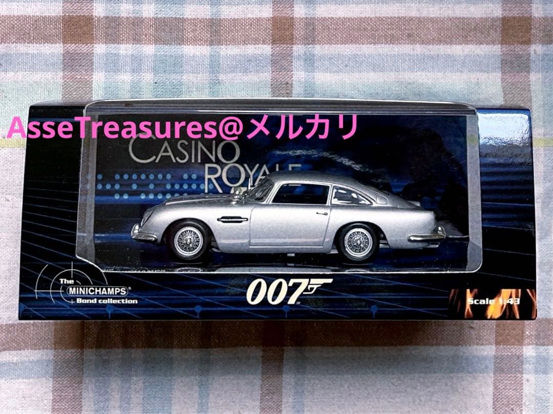 未使用 美品 ミニチャンプス ボンドカー 1/43 アストンマーチン DB5