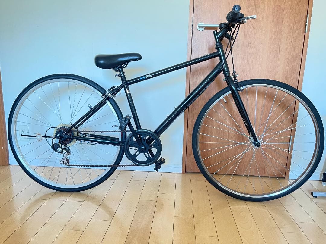 クロスバイクFITFIT 27インチ シマノ外装６段変速 black　引取専用