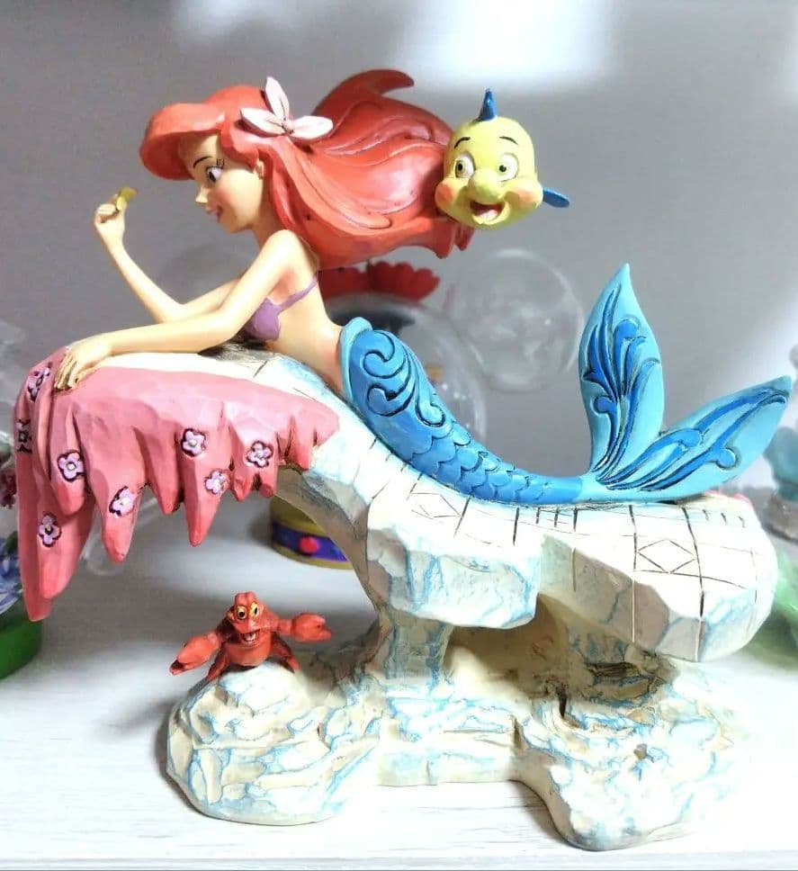 美品アリエルフィギュア置物ディズニーラプンツェルミニー限定ベルアリスミニチュア