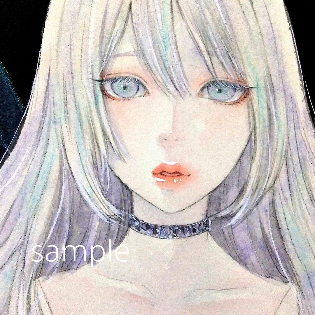 24217E 肉筆原画　水彩画　絵画　ファンタジー　ヒーリングアート