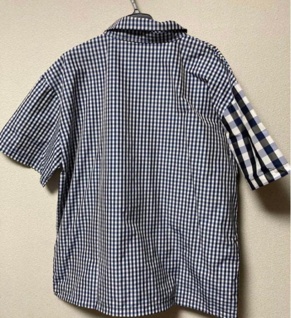 定価¥10,490＊antiqua STCH＊チェック柄ハーフパンツ ネイビー