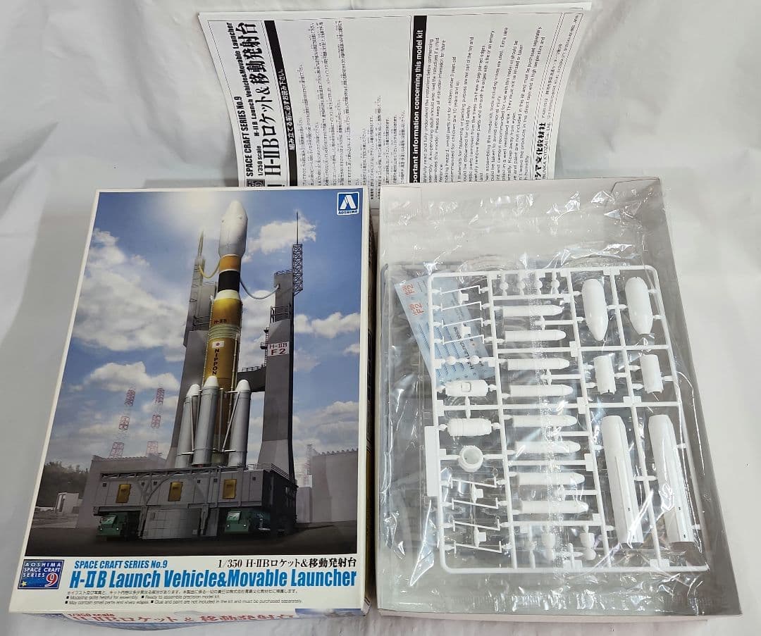 1/350「H-ⅡBロケット&発射台」+「おおすみ&ラムダロケット」+「HTV」
