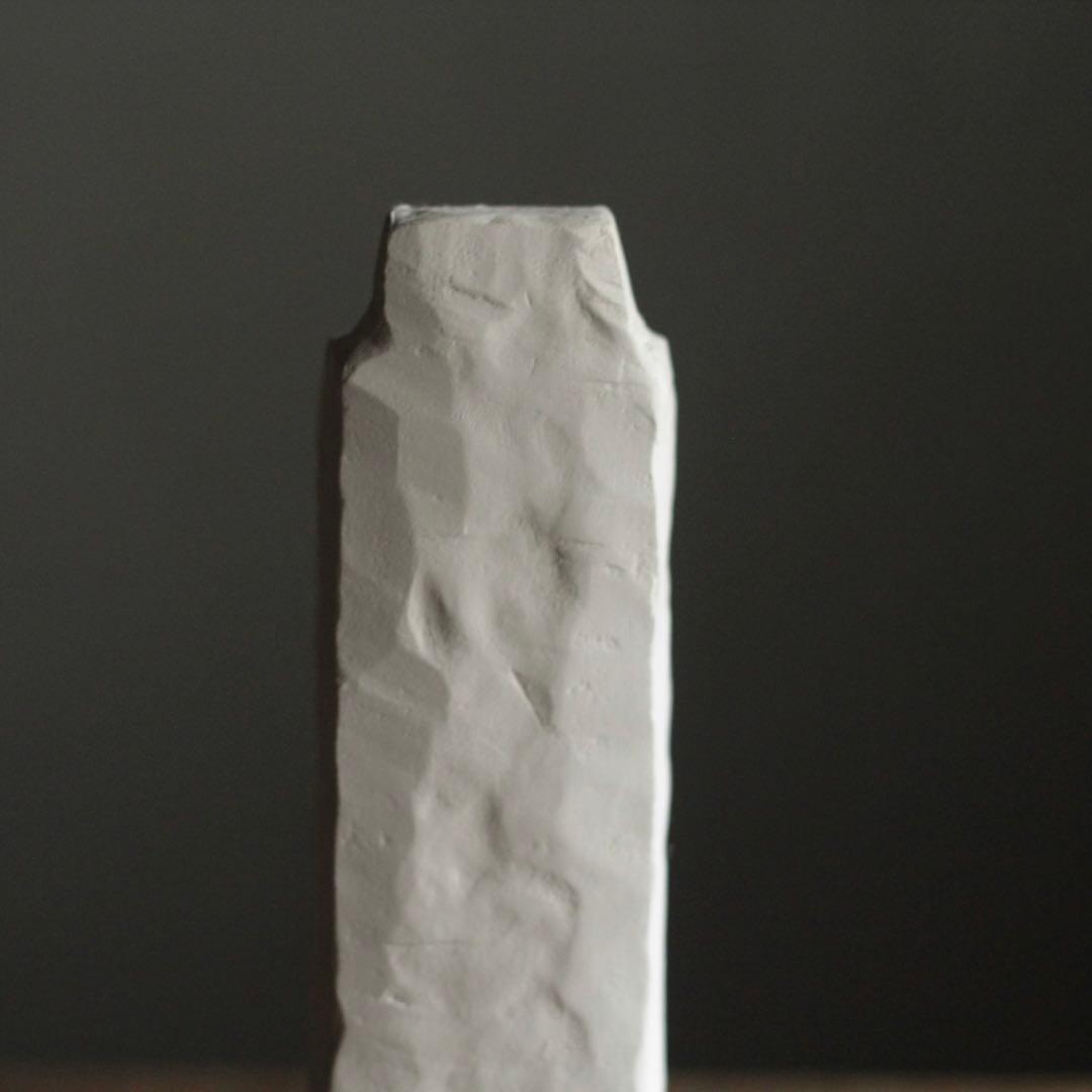 石塑粘土 立体作品 「高い塔の家」 No.3 オブジェ 現代美術