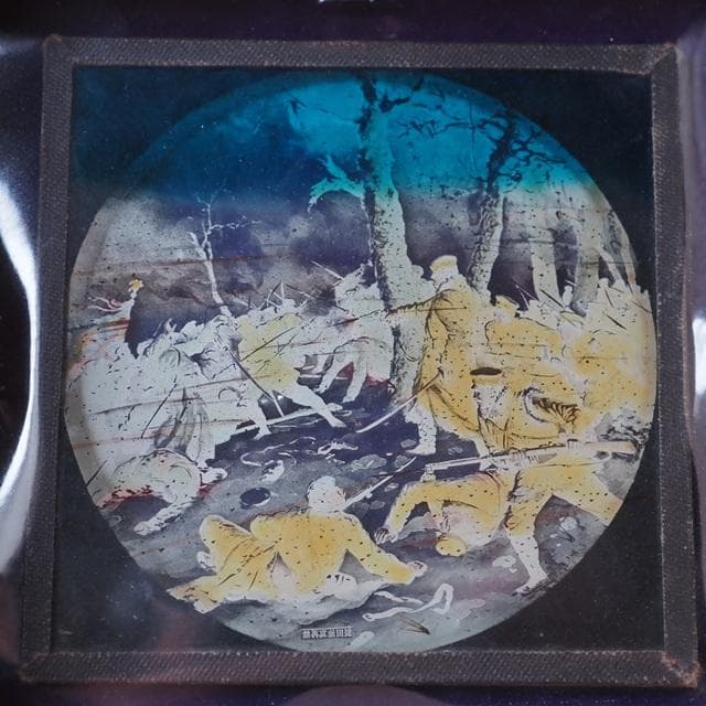 ガラス絵　日露戦争　幻灯シリーズ　東京写真印刷　アンティーク　コレクション　　2