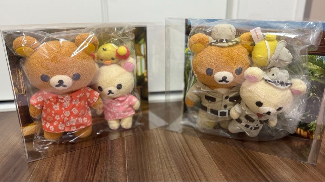 【新品】リラックマとカオルさん　リラックマと遊園地　ぬいぐるみセット