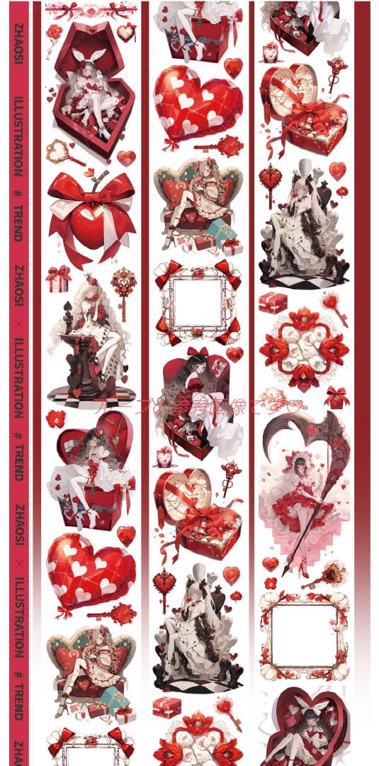 廃盤品✩J1075＃绯语礼赞(贝壳光)心有丘壑切り売り海外人物女の子AIマステ
