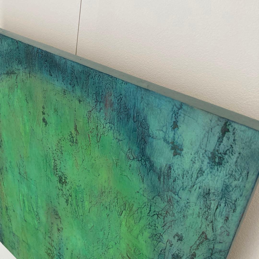 絵画 アクリル画 北欧 アート 抽象画 爽やか インテリア おしゃれ グリーン