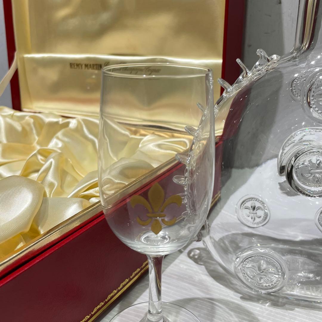 ⑤ Baccarat レミーマルタン ルイ13世 グラス　空瓶 バカラ　箱入り