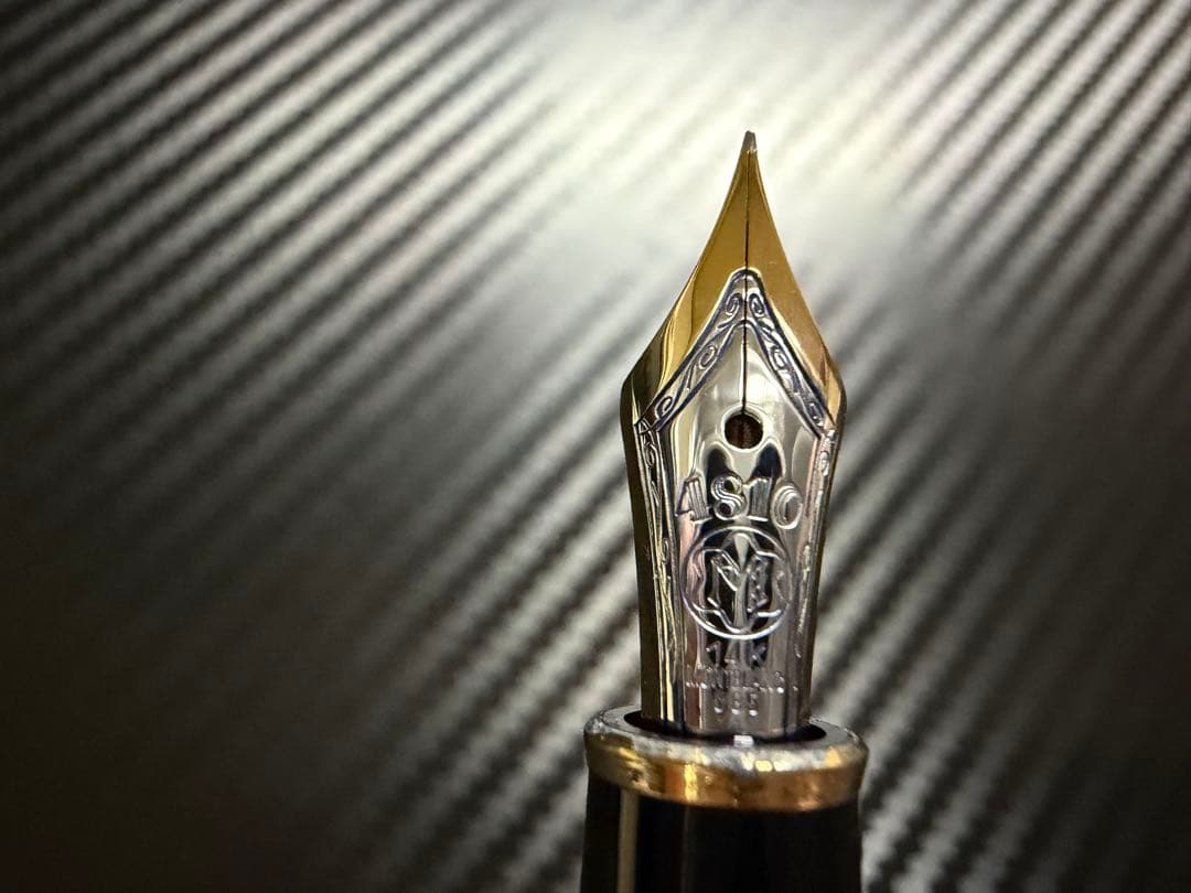 モンブラン マイスターシュテュック 144 ブラック 中白 EF 極細字 万年筆