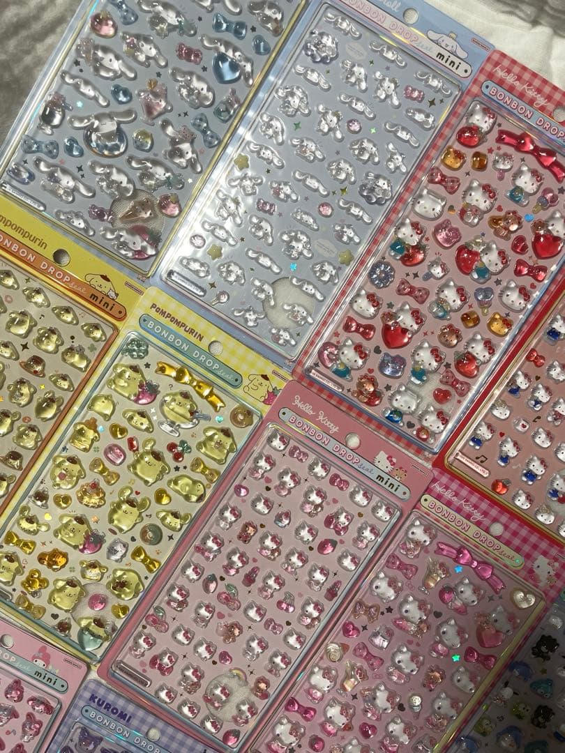【正規品　新品未使用】サンリオボンボンドロップシール第二弾mini コンプリート