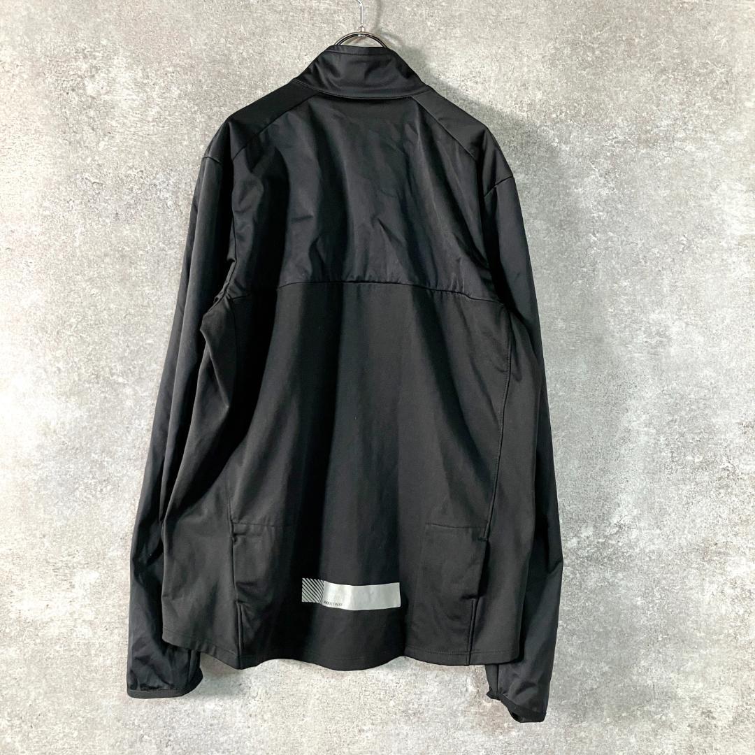 NIKE　ウィンドブレーカー　長袖　ブラック　ジップアップ　ロゴ　DRI-FIT