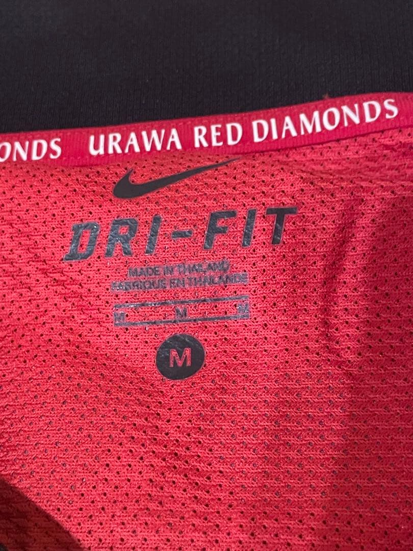 ナイキJリーグ日本サッカーユニフォーム浦和レッズ山田暢久11 12ホーム赤黒