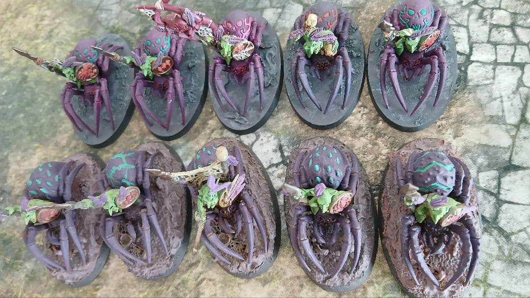 ウォーハンマー AoS Gloomspite Spider Riders x20