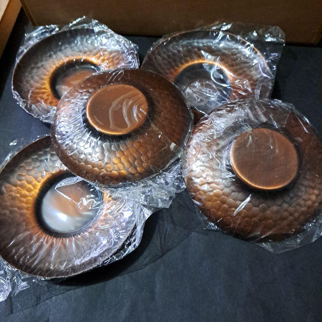 茶器揃　翠玉堂製品　銅製品　瑞煌　共箱付　六点セット　新品　木箱付