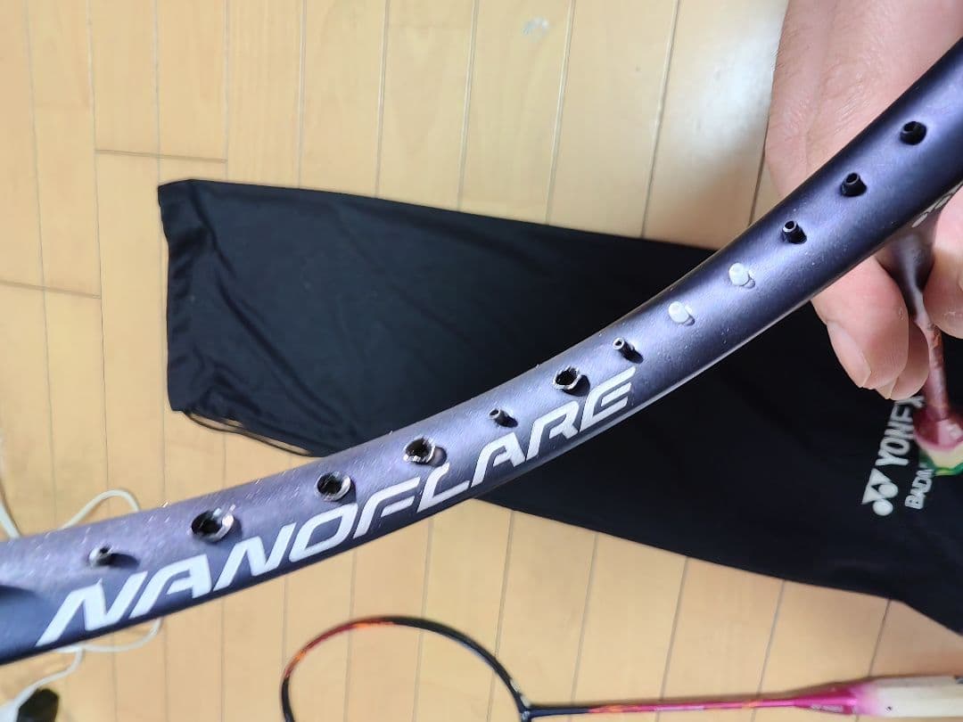 YONEX ナノフレア700　修理ラケット　5U5