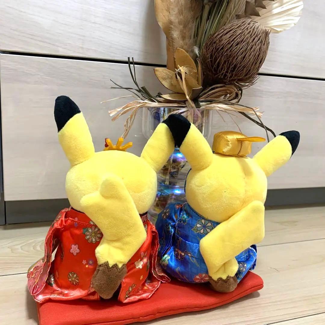 マンスリーペアピカチュウ 3月ひな祭り ぬいぐるみ セット