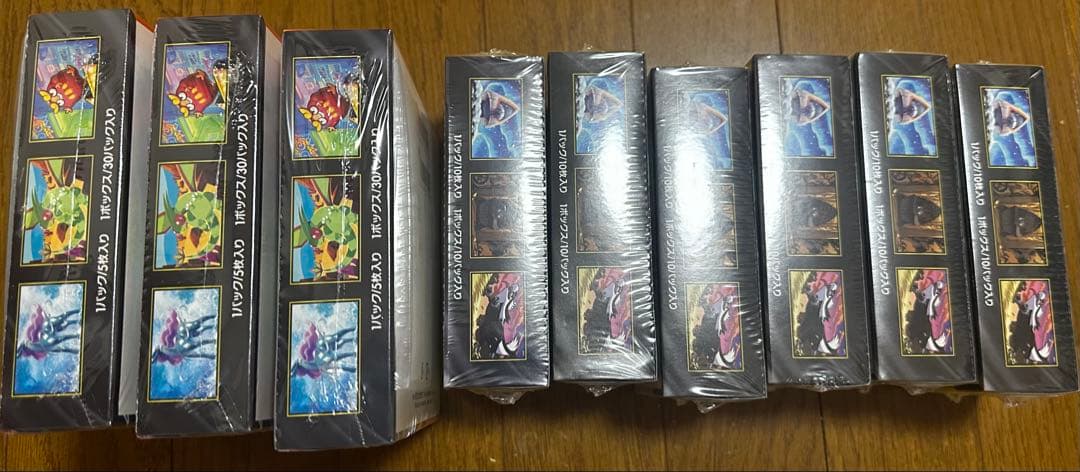 未開封シュリンク付ポケカ　MEGAドリームex6BOX、インフェルノX3BOX